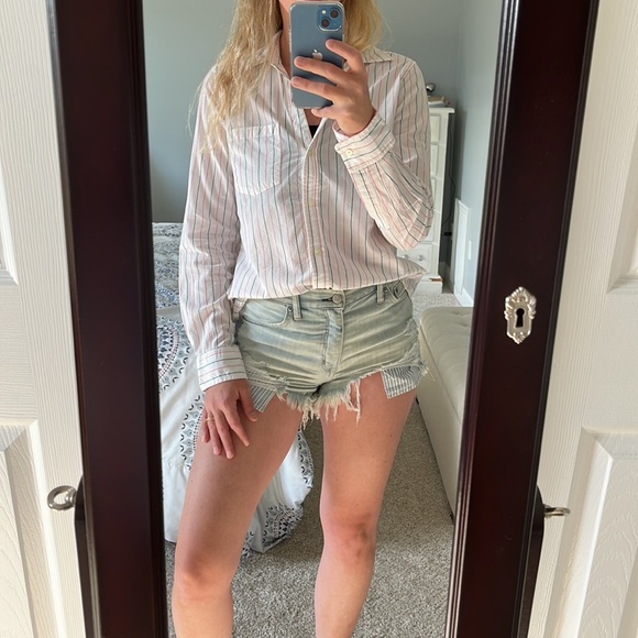 GAP Long Sleeve Stripes Button Down Shirt - Picture 2 of 10